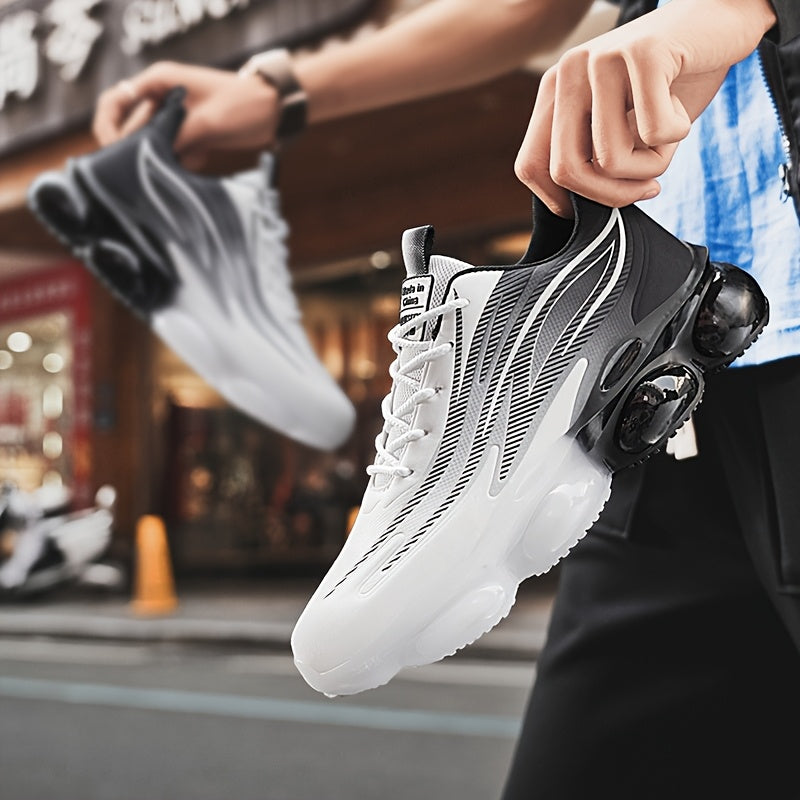 Men's Breathable Mesh Running Sneakers with Air Cushioning, Comfortable and Breathable to Wear - ayq