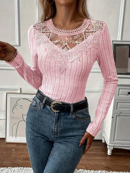 Directional Women'S French Lace Long Sleeve T-Shirt