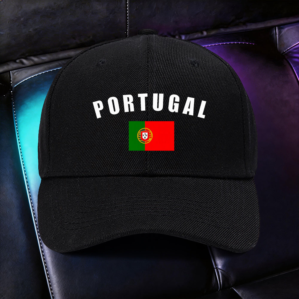 Adjustable Lightweight Baseball Cap with Portuguese Print