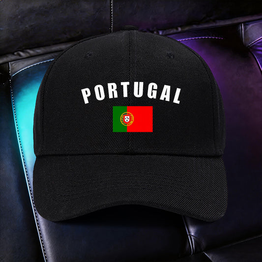 Adjustable Lightweight Baseball Cap with Portuguese Print