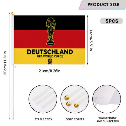 2026 World Cup Fan Banner with German Flag and Trophy Design