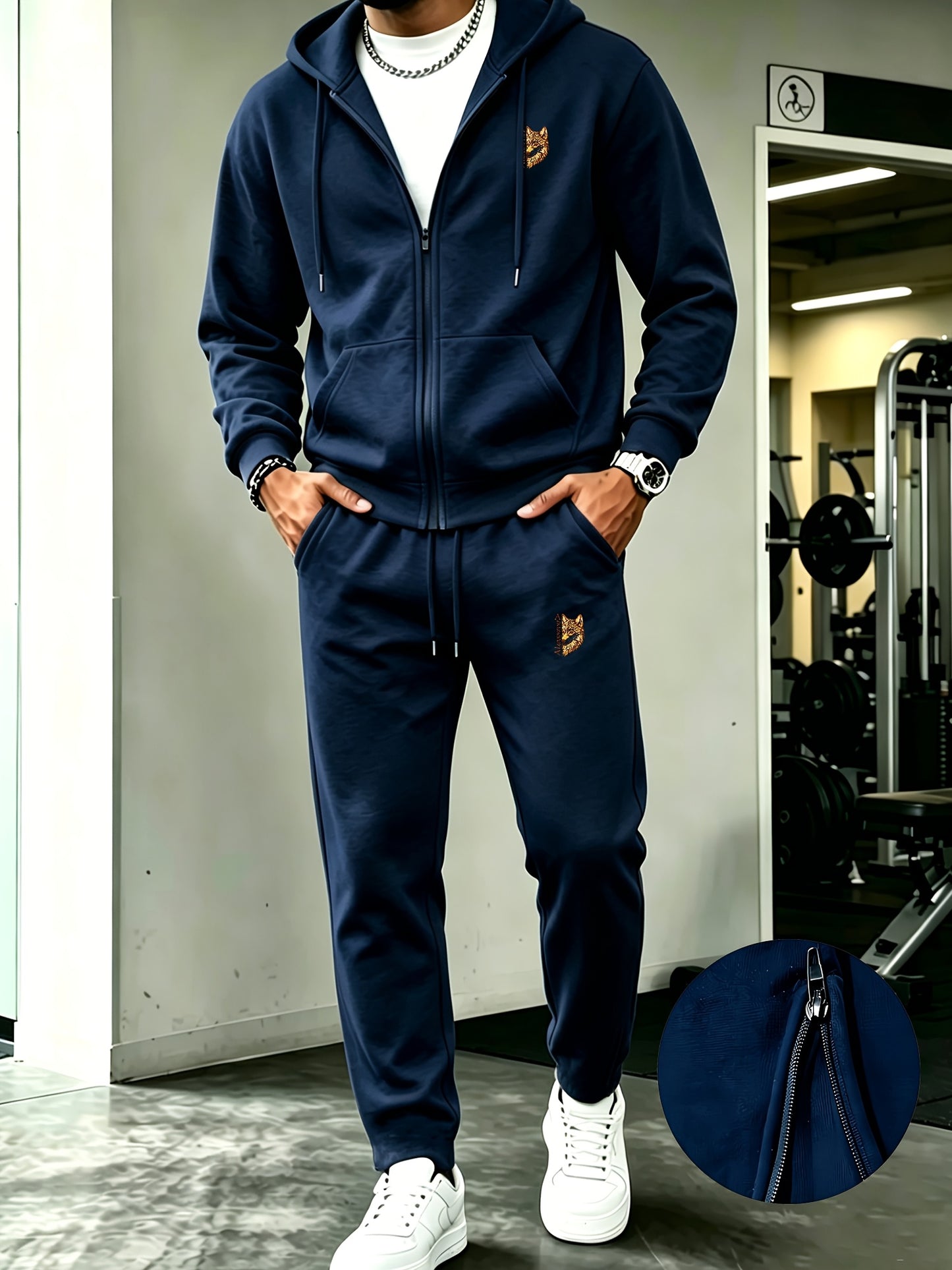 Men's Fall/Winter Warm Loose-Fit Hoodie and Pants Set