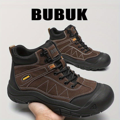 Men's Versatile Mid-Top Lace-Up Casual Outdoor Boots
