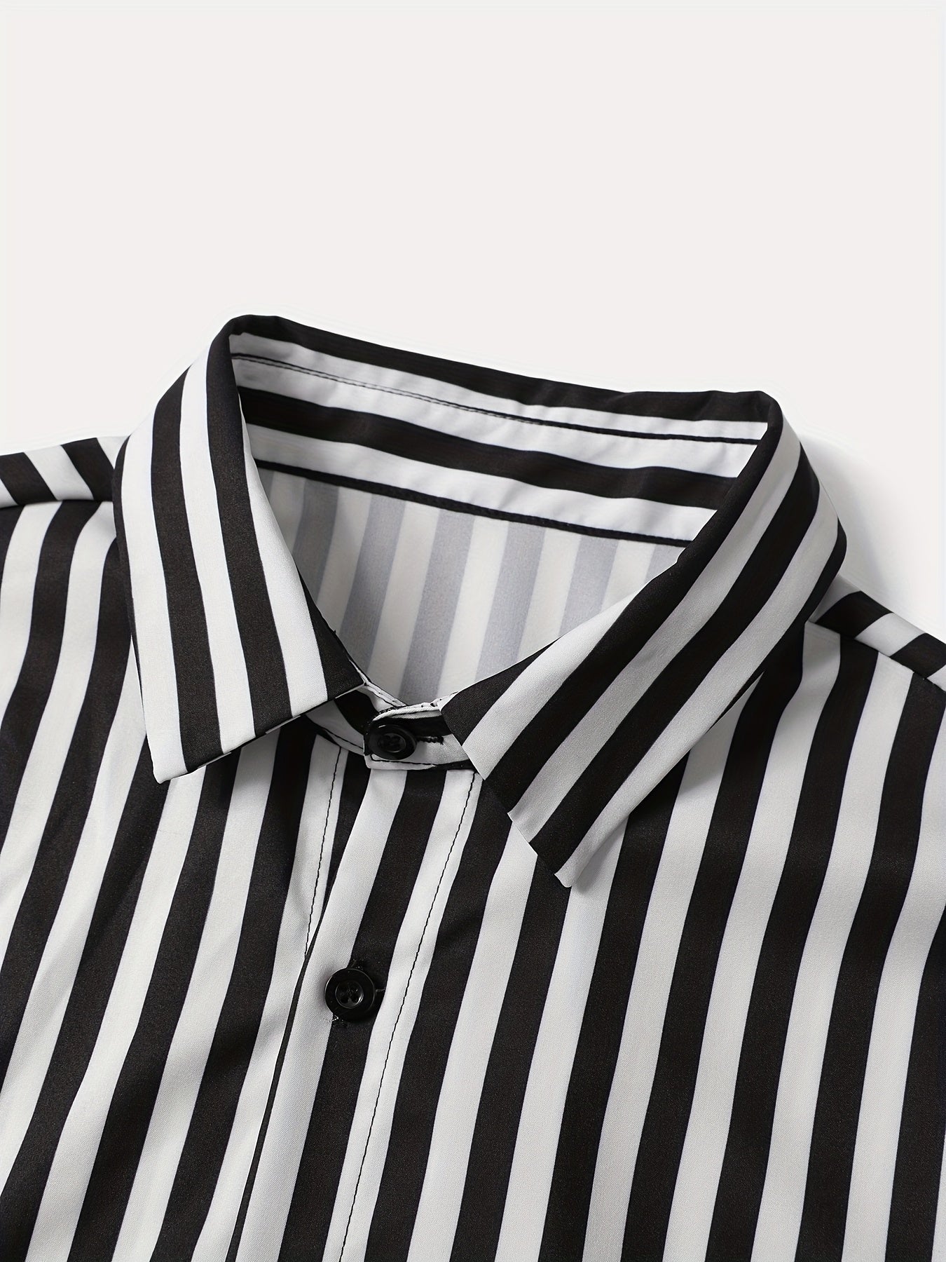 Men's Summer Printed Button-Up Shirt & Shorts Set