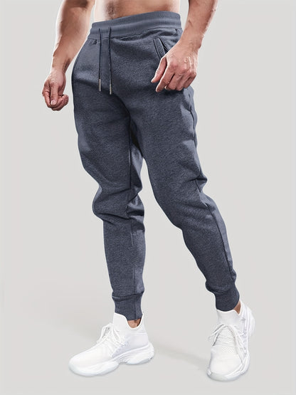 Men's Slim Fit Multi-Pocket Joggers - Lightweight Stretch Knit