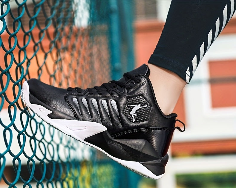 [sneakers] Extra-Large Outdoor Trail Shoes for Men, Featuring Slip Resistance, Shock Absorption, Durability, Trendy Basketball Design, Versatile Sports Footwear, Lightweight Comfort, Casual Style, Soft Sole, And Rebound Train