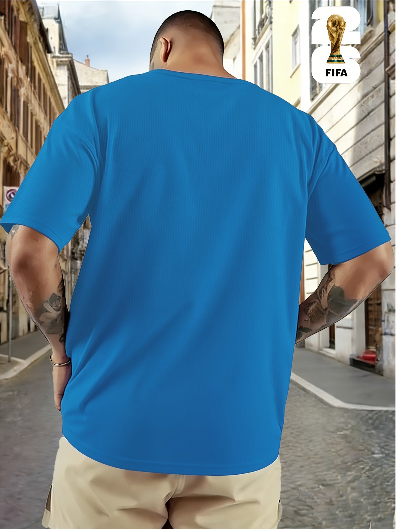 Men's FIFA World Cup Short-Sleeve T-Shirt, Summer Casual