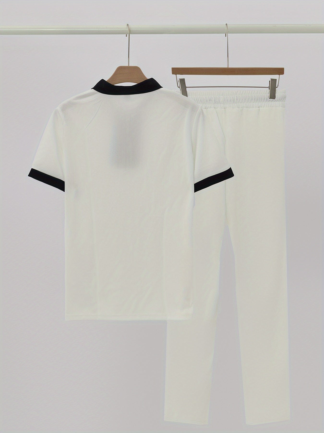 Men's Casual Two-Piece Set - Stretch Comfort Fabric - Suitable for Spring/Autumn Seasons - ayq