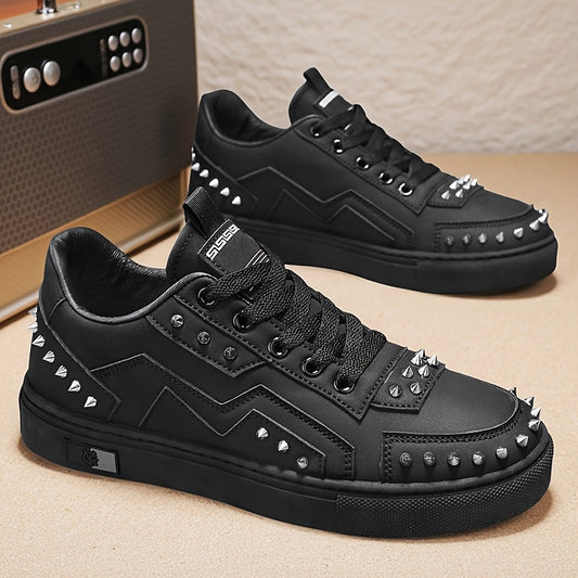 European Station Rivet Panel Shoes White Shoes Niche Korean Style Casual Shoes Versatile Sneakers