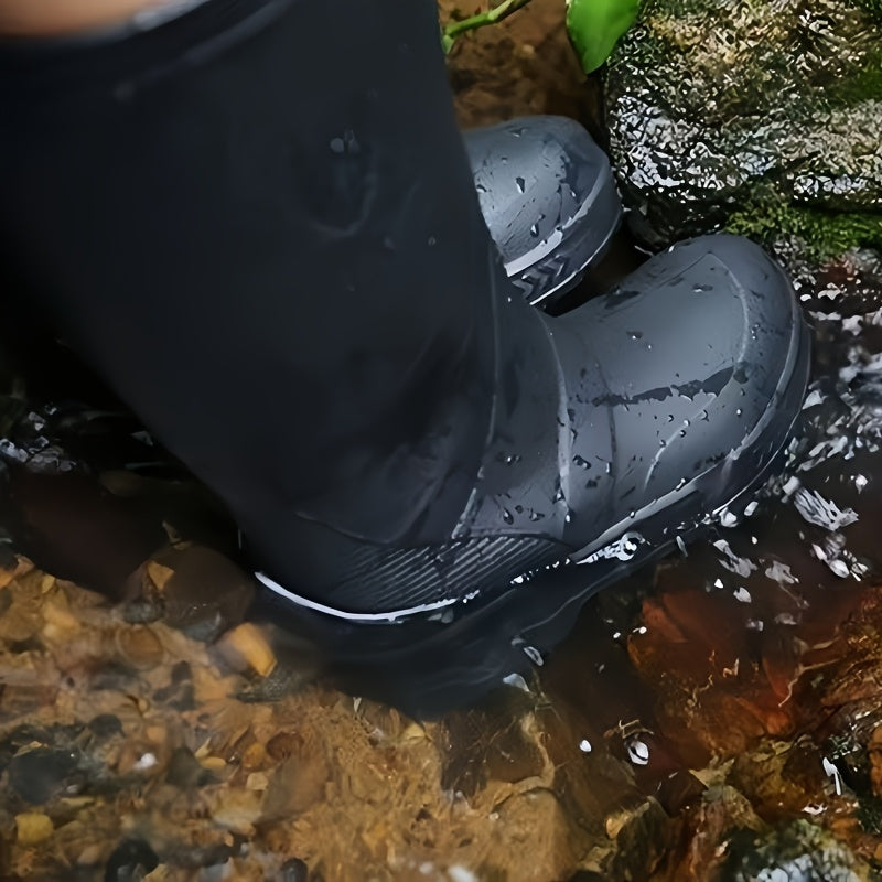 Men's Tall Lightweight Waterproof EVA Rain Boots for Outdoor