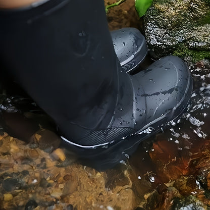 Men's Tall Lightweight Waterproof EVA Rain Boots for Outdoor