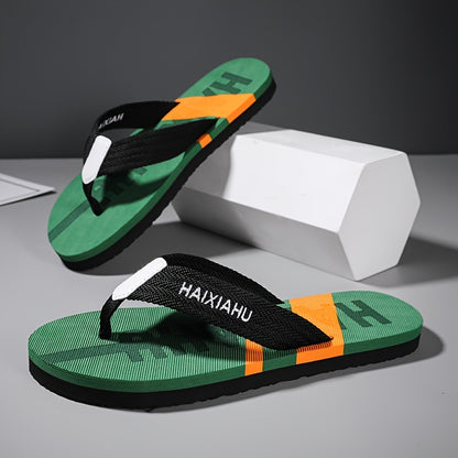 Men's Casual Color-Block Flip-Flops Lightweight and Comfortable