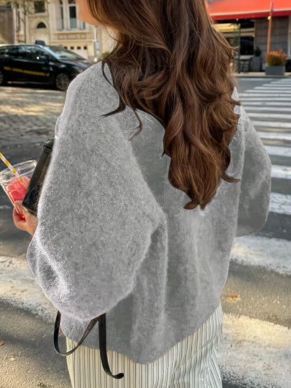 Women'S Vintage Sweater Coat - Soft Long Sleeve Cardigan with Button Front, Chic Office to Party Outerwear, Elegant Casual Outfits, Machine Washable Fall Winter Spring Jacket for Everyday &, Cute Sweaters