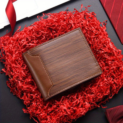 Travel Accessories Travel Wallet Premium Men's Card Holder Daily Use ID Case with 8 Card Slots Unisex Ticket Holder Coin Purse Suitable for and Middle-Aged Christmas Gift