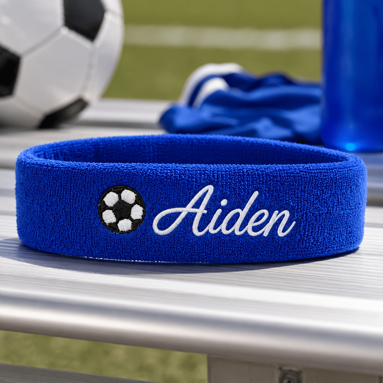 Customizable Embroidered Football Sweatband – Polyester Headband