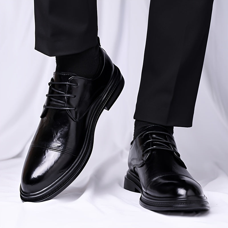 Men's Casual Business Shoes PU Upper Pointed Toe