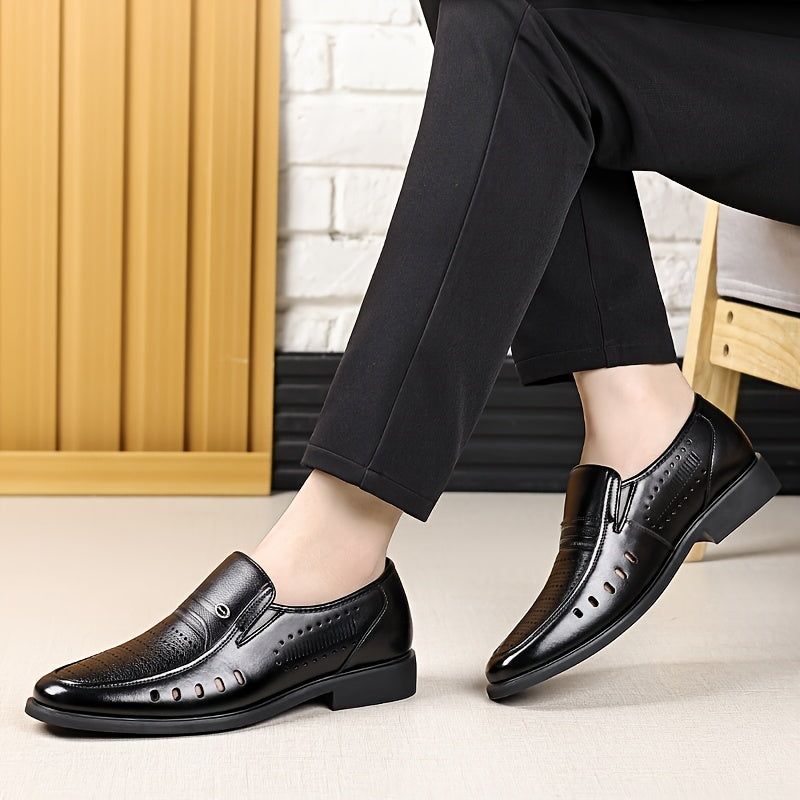 Men's Summer Slip-On Oxford Shoes Breathable Non-Slip Casual Business