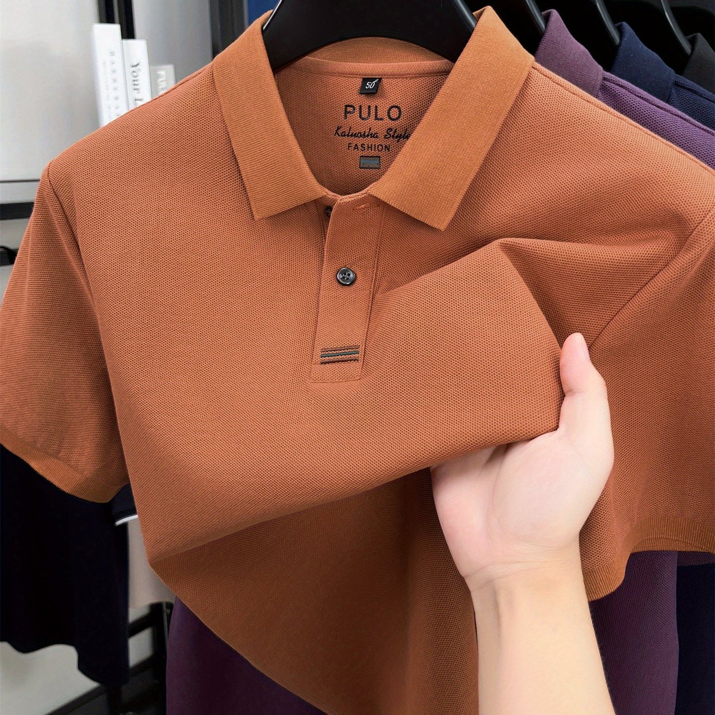 KATMA CRRTMARO Pure Short-Sleeve Men'S Polo Shirt, New Summer Style, Loose And Breathable T-Shirt, Model KYA-6918 - ayq