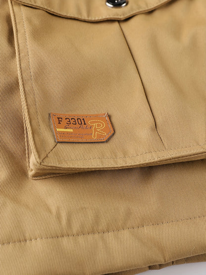 Men'S Winter Fleece-Lined Military-Style Jacket - Thickened Zip-Up Coat with Large Pockets, Olive Green Casual Winter Coat for Outdoor Activities, Winter Coats, Durable Fabric Coat