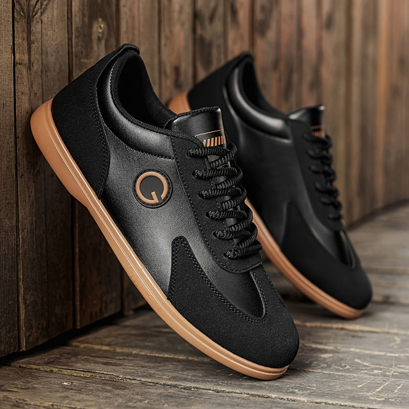LOEIKAN Men'S Low-Top Sports Casual Shoes | Comfortable, Fashionable, Versatile for Outdoor and Street Wear, Faux Upper, PVC Sole, Lace Closure - ayq