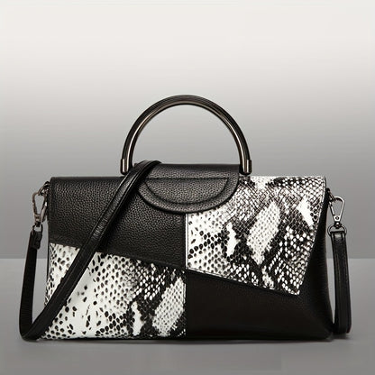 European And Women'S Crocodile Pattern Faux Leather Clutch, Elegant Evening Handbag, Shoulder Bag for Women