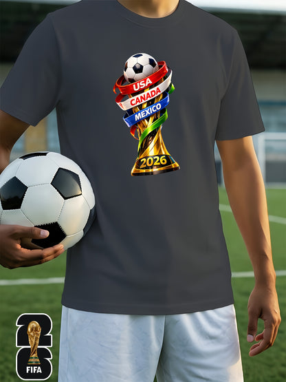Men's FIFA 2026 World Cup Casual Soft Breathable T-Shirt