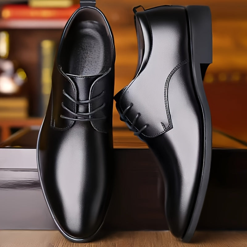 Men's Lace-Up Oxford Dress Shoes, Comfortable Non-Slip Formal Shoes