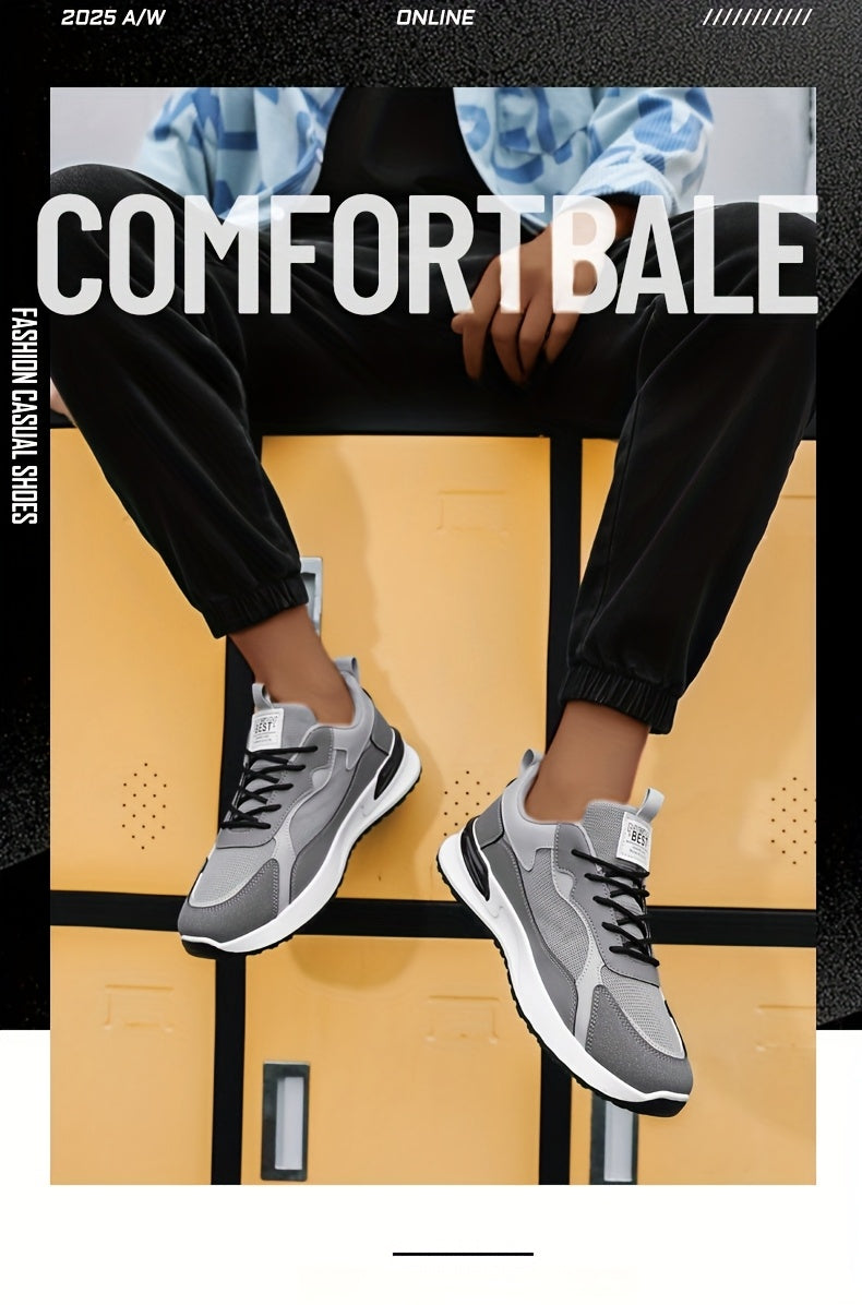 Men's Sneakers Running Shoes, Sporty Trendy Skate Shoes, Versatile Casual Loafers, Sailing Shoes, Flat Sole Skate Shoes, Green and Blue, for Spring, Autumn, Summer, All Seasons, Streetwear, Outdoor, Daily Wear, Hiking, Color- - ayq
