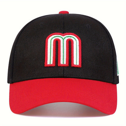 Mexico Flag Embroidered Baseball Cap Lightweight Casual Hat