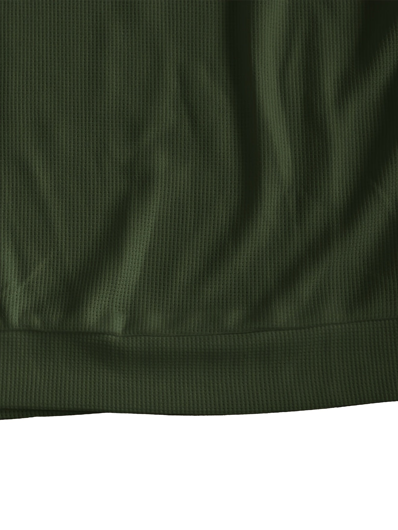 Men'S Long-Sleeve T-Shirt in a Heavy Waffle Knit for Autumn, Perfect for Casual Wear