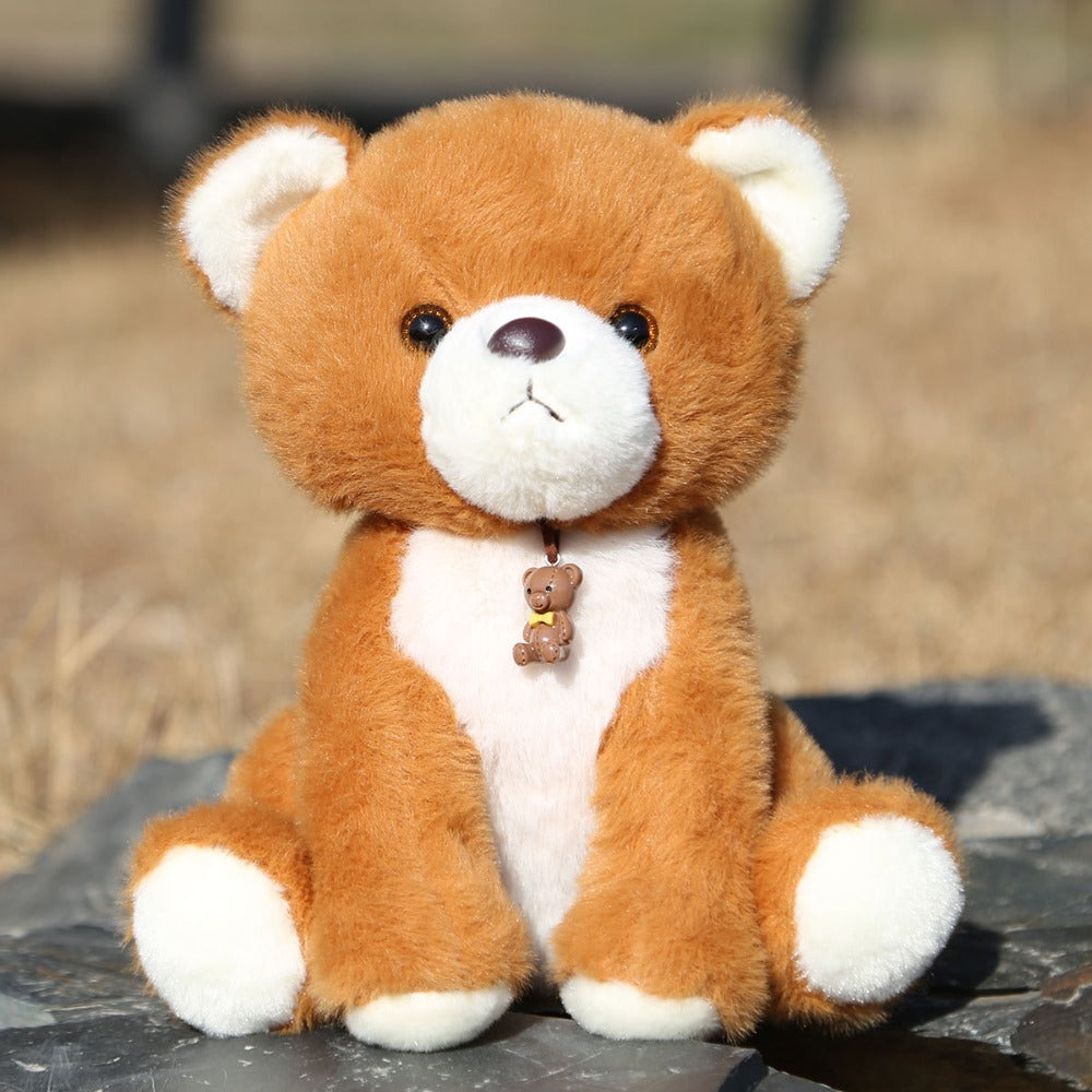 Best-Selling Soft Plush Teddy Bear Doll - Realistic Brown & White Stuffed Animal with Black Eyes & Nose, Cuddly Bedtime Companion for, Birthday Gift for &, Bedtime Friend