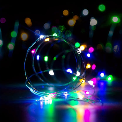 1pc, LED USB Fairy Lights, USB Powered Copper Wire Garland String Lights for Home Wall Room Holiday Party Wedding Festival Indoor Bedroom Table Ramadan Halloween Christmas Decoration, Best for Christmas