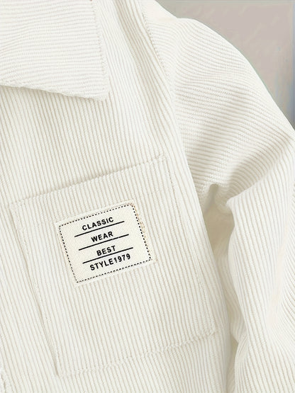 Boys' Cotton Blend Shirt and Jeans Set for Fall/Winter - ayq