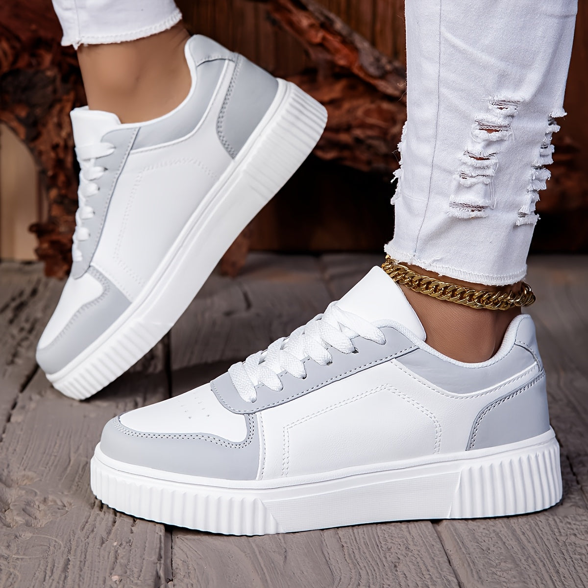 Teen Lace-Up Casual Sneakers with Tassel Detail