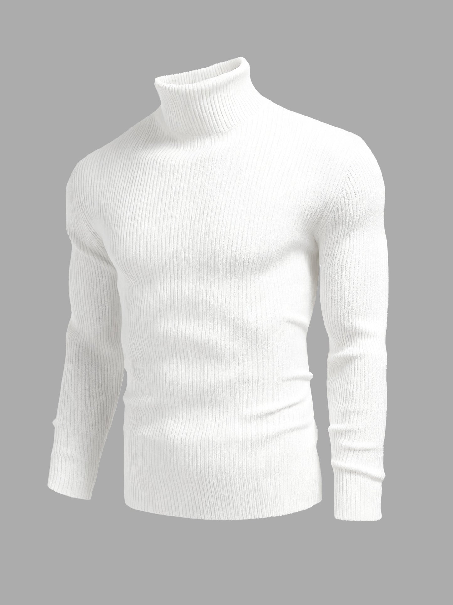 Men'S Long-Sleeve Sweatshirt for Autumn And, Featuring a High Collar, Knitted Design, Casual And Stylish for Outerwear