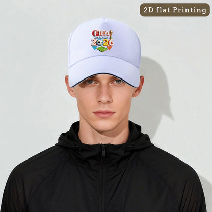 Unisex FIFA 2026 Baseball Cap with Cartoon Sports Design