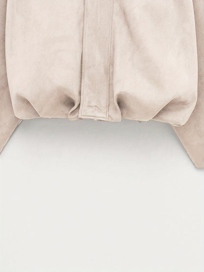 Women'S Vintage Bomber Jacket - Loose Fit Long Sleeve Zip-Up with Drop Shoulder Design, Brown Casual Outerwear for Fall/Winter, Non-Stretch Fabric, Perfect for Casual Attire, Autumn Winter Jacket | Vintage Bomber Style | Zipp