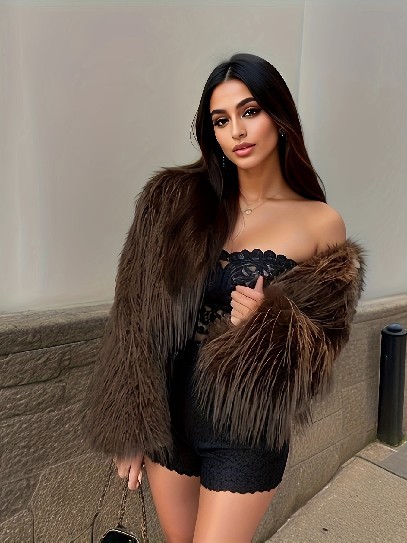 Targeted Yudomi Faux Fur Short Coat for Women