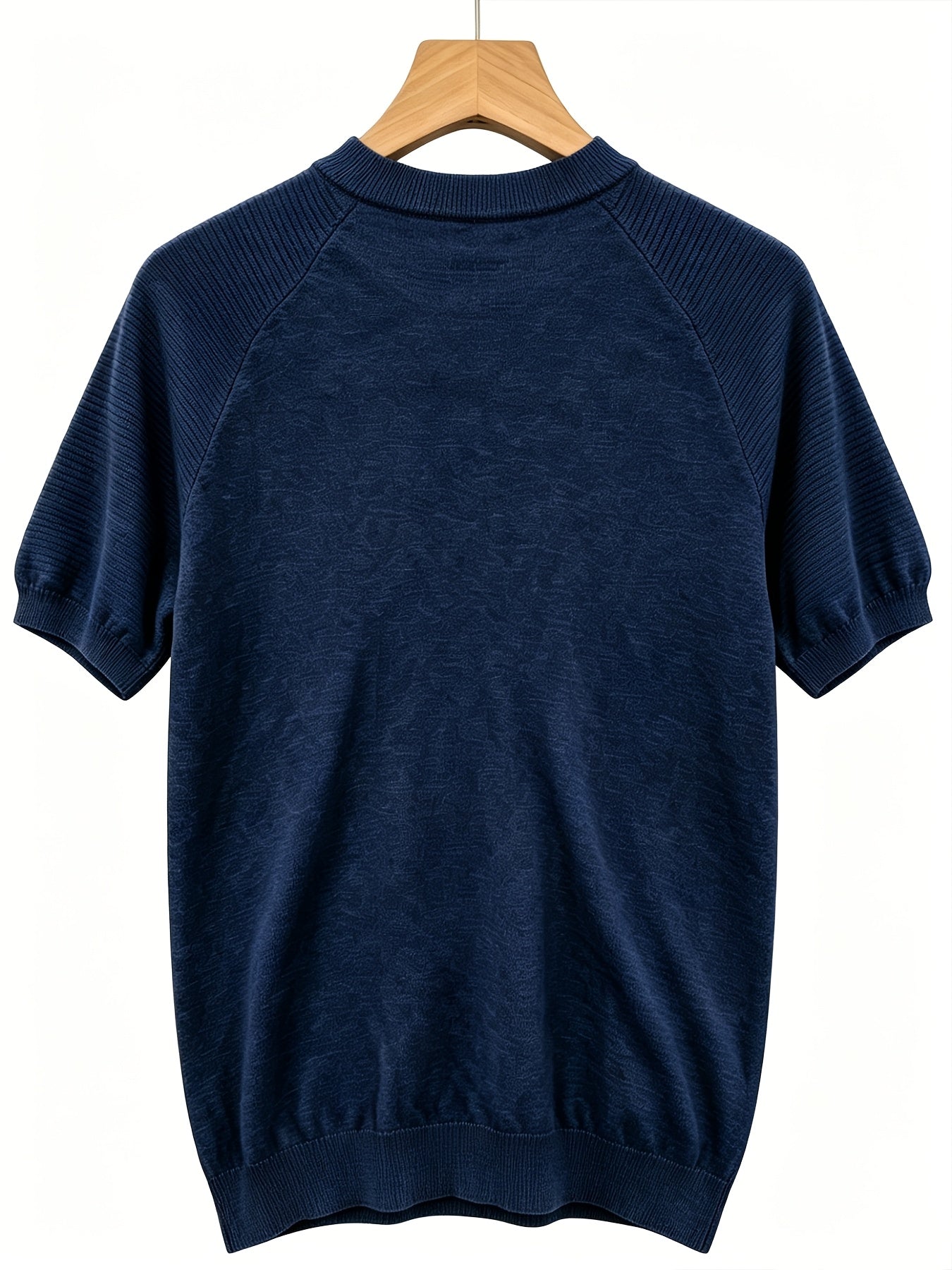 Men's Casual Lightweight Knit Short Sleeve Crew Neck Sweater