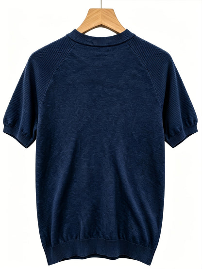 Men's Casual Lightweight Knit Short Sleeve Crew Neck Sweater