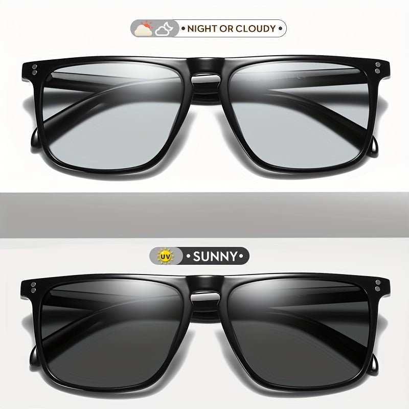Photochromic Full Rim Sunglasses for Men and Women, UV Protection