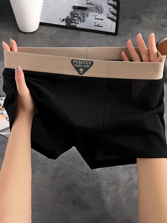 Men's 4-Pack Medium Stretch Polyester Boxer Briefs