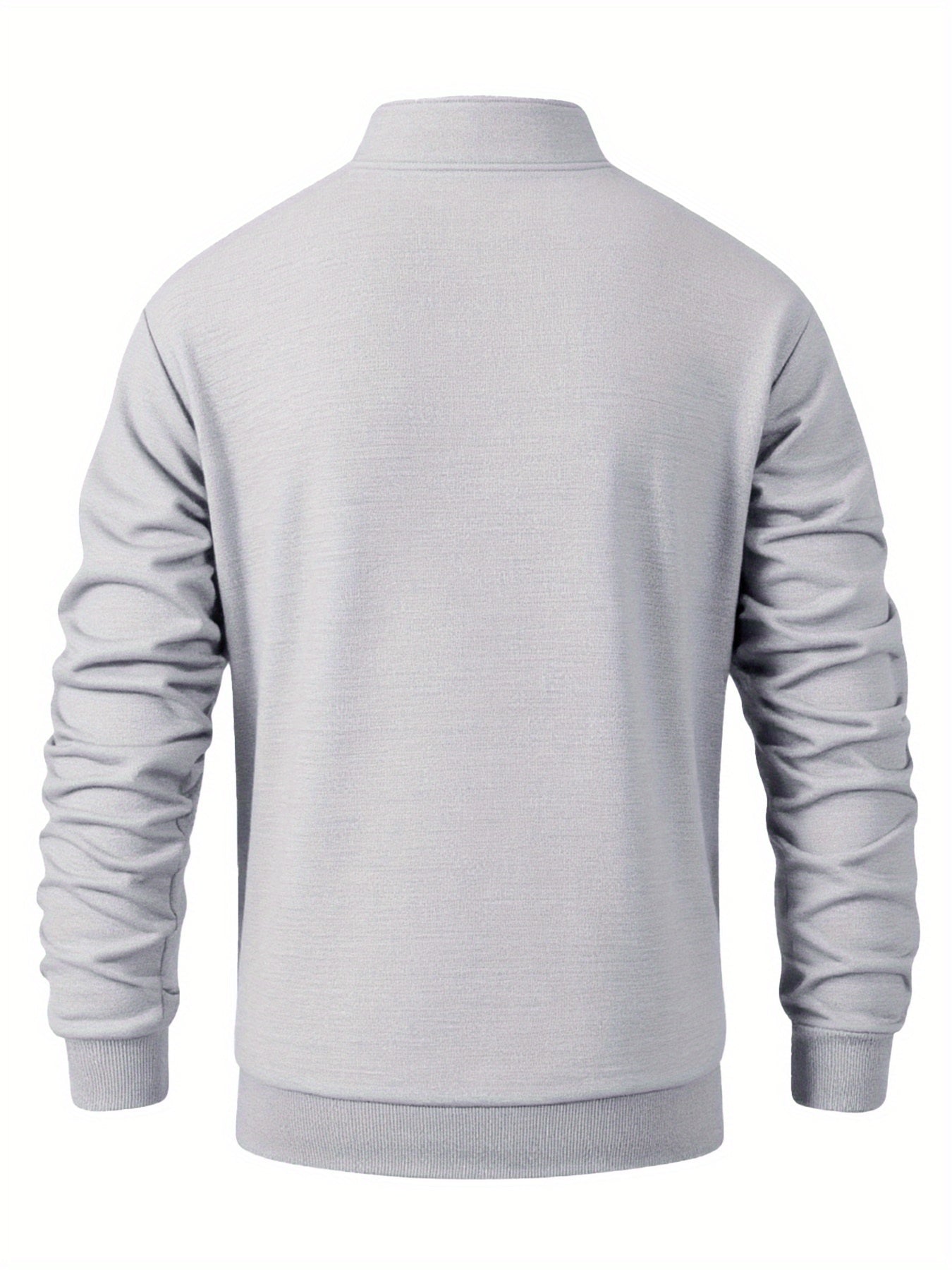 Men'S Lightweight Zip-Up Jacket - Stand Collar Windproof Coat with Full-Zip Closure, Front Pockets - Gym, Hiking, Casual Outerwear - Easy-Care Zipper Jacket for Everyday & Active Lifestyles, Gym Wear, Sleek Design, Durable Co