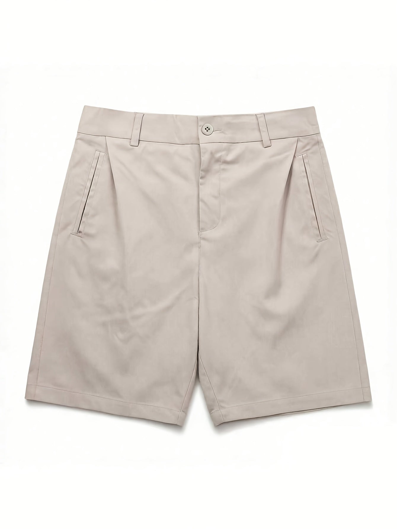 Women’s Lightweight Minimalist Suit Shorts with Pockets - Summer Casua