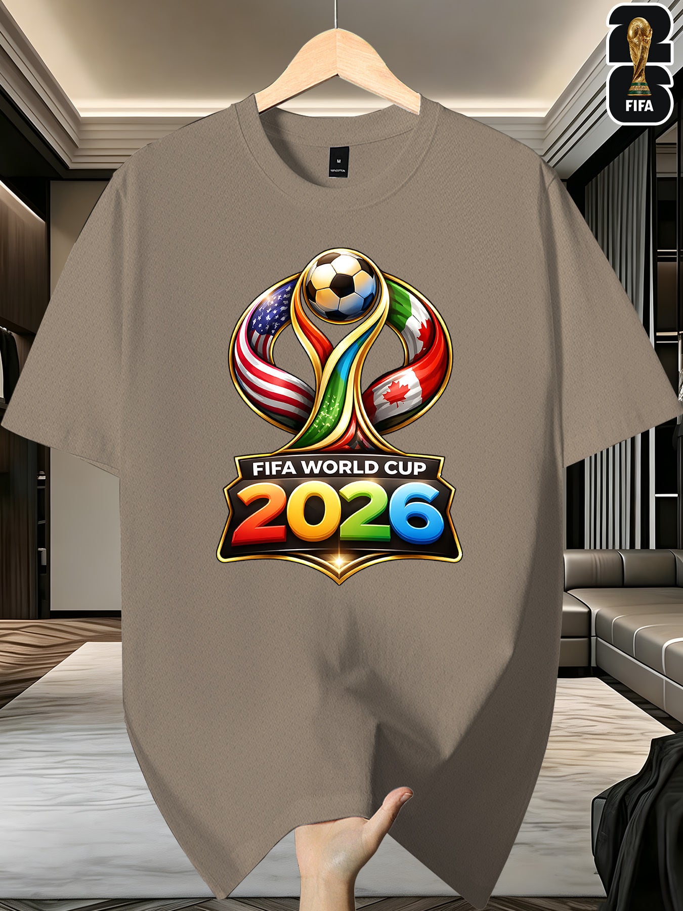 Men's FIFA 2026 World Cup Cotton Blend Casual T-Shirt
