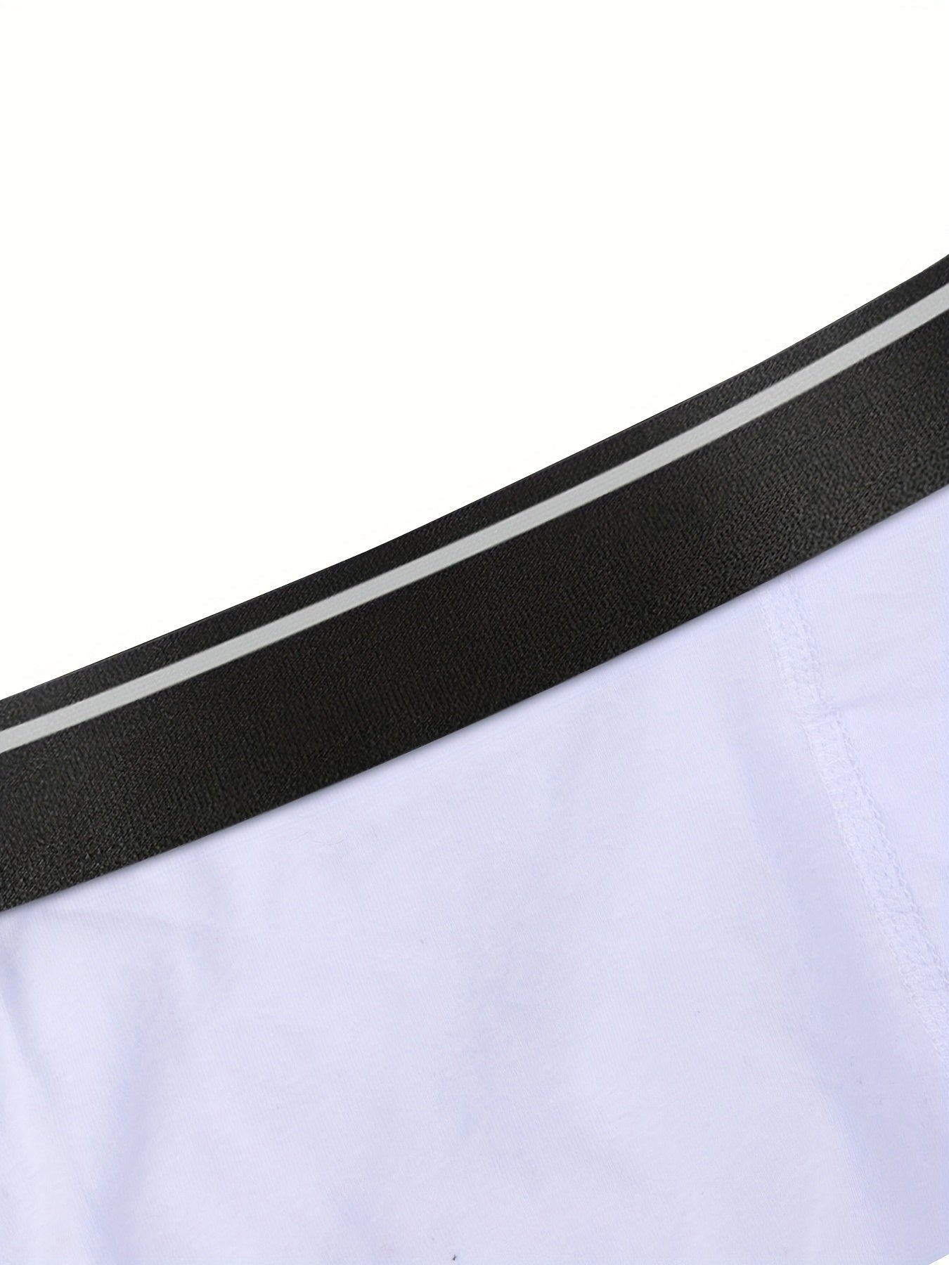 Men's 4-Pack Cotton Stretch Trunk Underwear with Wide Elastic Band