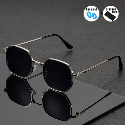 Unisex Vintage Sunglasses with Lightweight Ferroalloy Frame UV400