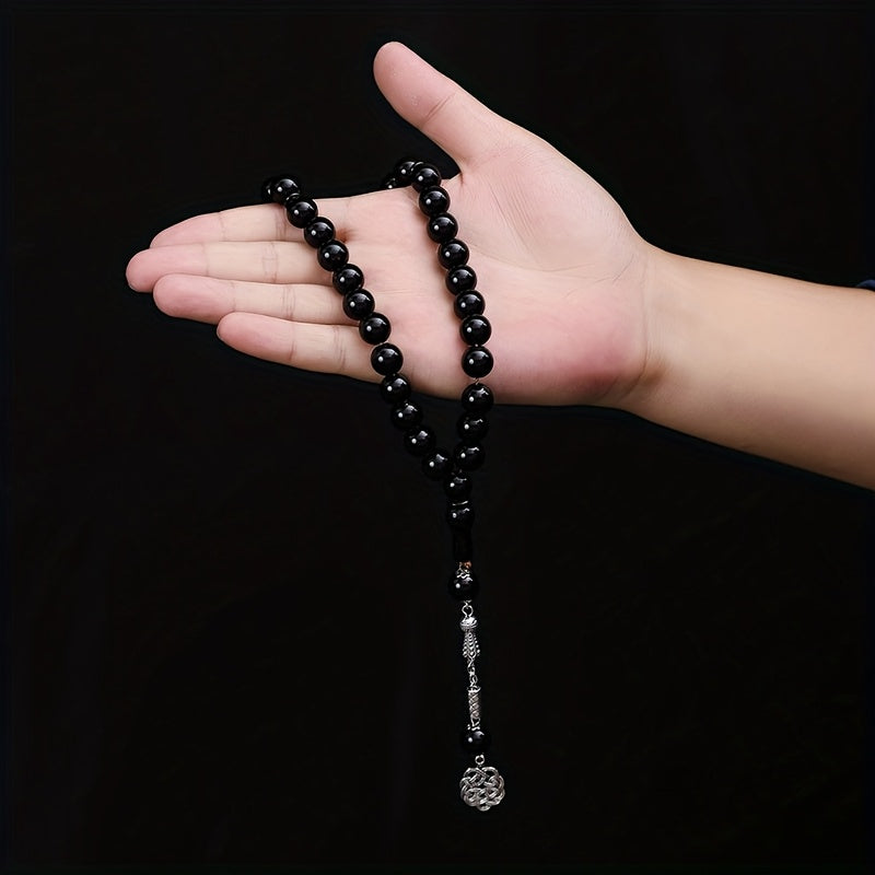 3pcs Fashionable and Handsome Business Casual Men's Quartz Watch Gift Box Set + Rosary Beads + Wallet, Perfect Gifts for Father's Day, Teacher's Day, Thanksgiving