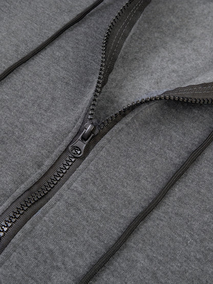 Men's Colorblock Hooded Jacket For Sports Outdoor, Stylish Leisure Outwear