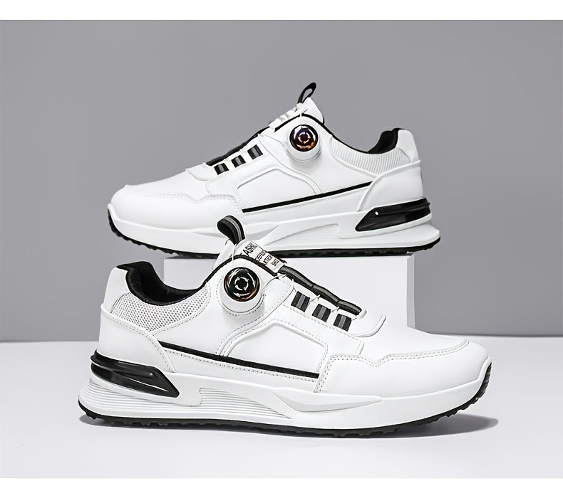 [sneakers] Men'S Large Size Running Shoes | Casual Sports Footwear, Cross-Training, Low-Top, Faux, Lace-Up, All-Season, Solid Color